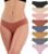 Double Couple 8 Pack Seamless No-Show Underwear Low Rise Soft Stretch Breathable Bikini Sets for Women (S-XL)