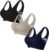 Sports Bras for Women Pack 3 High Support Plus Size Wireless Bras Workout Breathable Anti Sagging Breast Bra