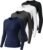 Long Sleeve Compression Shirts Woman’s Underscrub Athletic Workout Undershirt Tops Dry Fit T-Shirt for Gym Running