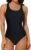 beautyin Women One Piece Athletic Lap Swimming Competition Racing Swimsuit