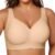 Vertvie Jelly Bras for Women Plus Size Minimizer Soft Wireless Push Up Bra Full Supportive Older Lift Back Coverage Bralette