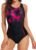 beautyin Women One Piece Athletic Racerback Swimsuit Modest Sport Bathing Suit