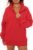 Locachy Women’s Henley Neck Button Oversized Sweatshirt Casual Long Sleeve Pullover Tops 2026 Fashion Outfits Clothes