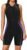 ATTRACO Boyleg One Piece Swimsuit for Women Zip Up Athletic Swimwear Training Bathing Suit