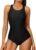 CharmLeaks Women Athletic One Piece Swimsuit Racerback Sport Lap Swimming Suits Swimwear Training Slimming Bathing Suit
