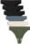 GRANKEE Women’s High Waisted Breathable Seamless Thong Panties,No Show Workout Underwear,Comfortable Cotton Crotch,6 Pack