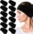 Geyoga 12 Pcs Ear Warmer Headband for Women Men, Winter Headband Earmuffs Ear Covers for Ski, Cycling, and Running(Black)