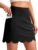 SANTINY 16″ Skorts for Women with 4 Pockets High Waisted Scalloped Hem Athletic Tennis Skirt Golf Skort Dressy Casual