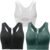 Zip Front Sports Bra for Women – Medium Support Racerback Workout Bra with Removable Pads & Double Hooks