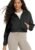 ODODOS Women’s Modal Soft Full-Zip Cropped Hoodies with Pockets Long Sleeve Crop Casual Sweatshirts