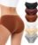 Seamless Underwear for Women – High Waisted No Show Panties, 3D Wrap Hip Full Coverage Stretch Briefs 6 Pack