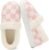 UBFEN Womens Fuzzy House Slippers Warm Bedroom Shoes with Faux Fur Lining Non Slip Memory Foam Slippers for ladies Indoor and Outdoor