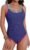 Blooming Jelly Womens Tummy Control Bathing Suit Modest One Piece Swimsuits Slimming Scoop Neck Neon 2026 Swim Suit