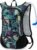 Lightweight Hydration Backpack, Running Backpack with 2L Water Bladder, Hydro Water Daypack for Cycling Hiking Rave for Men Women