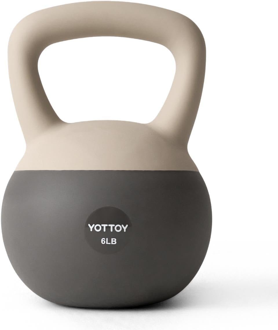 YOTTOY Soft Kettlebell, Set for Strength Training Kettlebells & Home Workouts, Soft-Sided Cushioned Base, Wide-Handle – Ideal for Men, Women, & Beginners