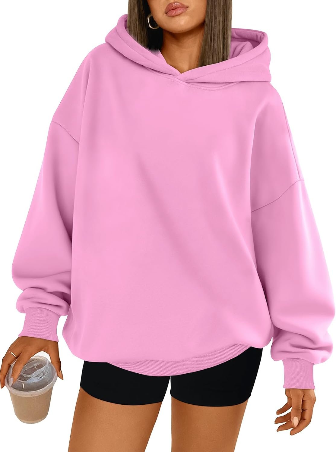Trendy Queen Womens Oversized Hoodies Comfy Sweatshirts Spring Fashion 2026 Outfits Casual Tops Fleece Clothes with Pockets