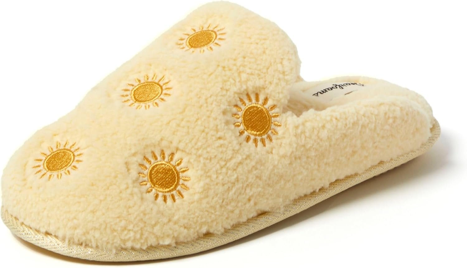 Dearfoams Women’s Novelty Gift Teddy Sherpa Scuff Slip On House Shoe