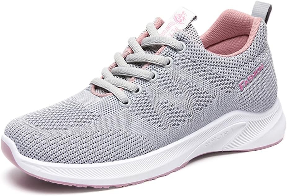 Padgene Womens Sneakers Lightweight Tennis Walking Shoes Sports Running Shoes for Woman Mesh Breathable Gym Fashion Sneakers Athletic Comfortable Casual