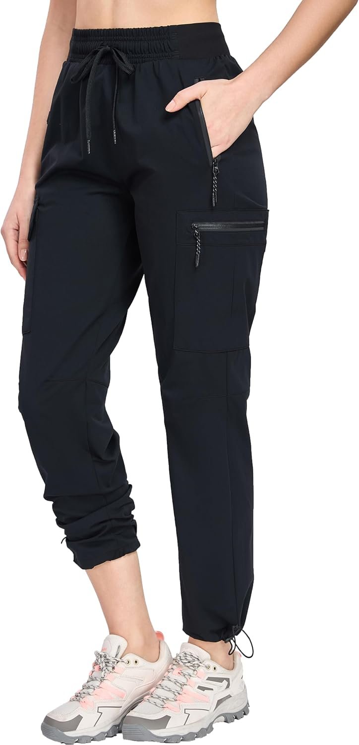 Oalka Women’s Hiking Pants Water Resistant Quick Dry Cargo Pockets Pants