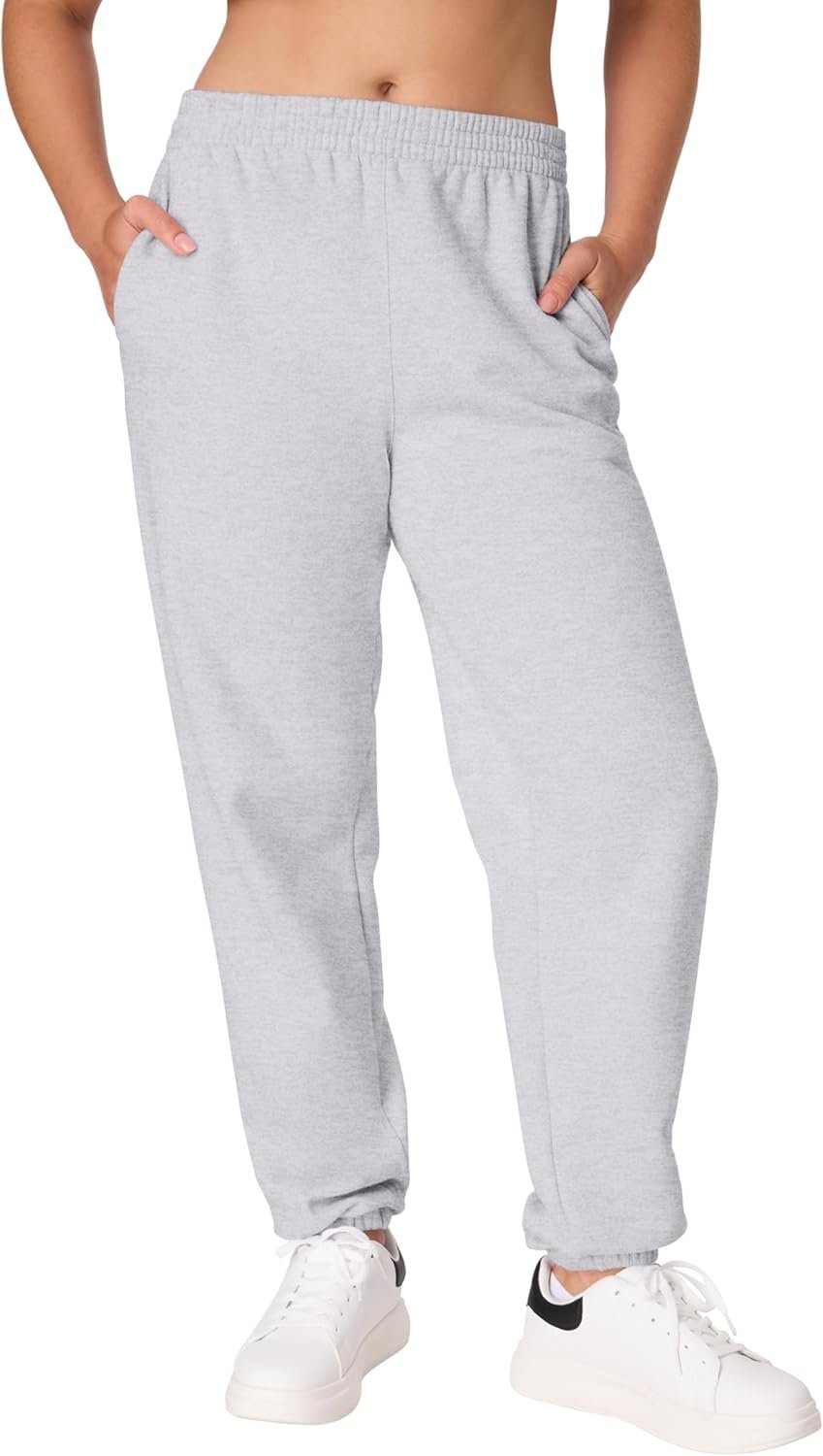 Hanes Women’s Originals Midweight Fleece Joggers, Sweatpants with Pockets, 30″, Plus