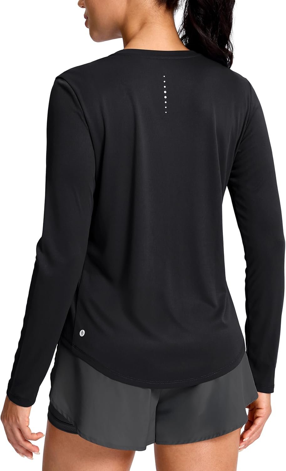 SANTINY Lightweight Long Sleeve Workout Tops for Women Breathable Yoga Gym Athletic Running Hiking Top UPF 50+ Sun Shirts