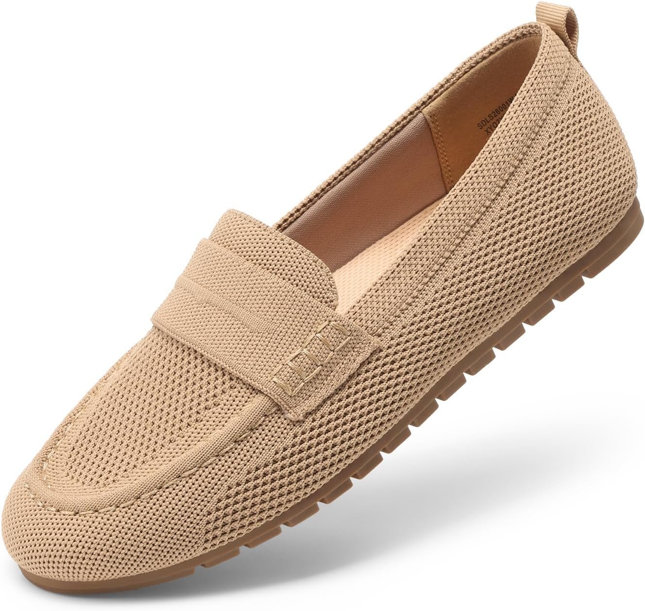 DREAM PAIRS Loafers for Women Penny Knitted Loafer Casual Comfortable Slip On Flats Work Business Walking Shoes