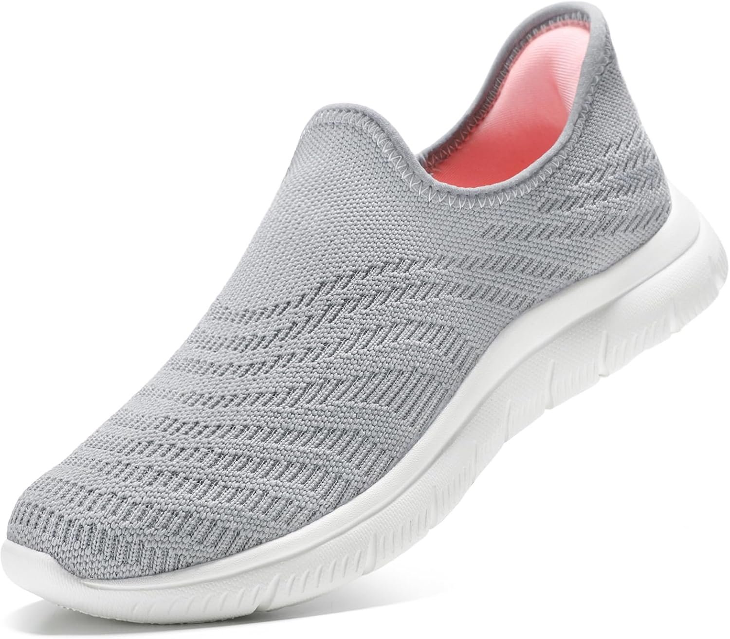 STQ Slip on Sneakers Women Walking Shoes Tennis Lightweight Breathable Mesh Maternity Elderly Nurse Orthopedic Plantar Fasciitis Standing Comfort Workout Gym Travelling