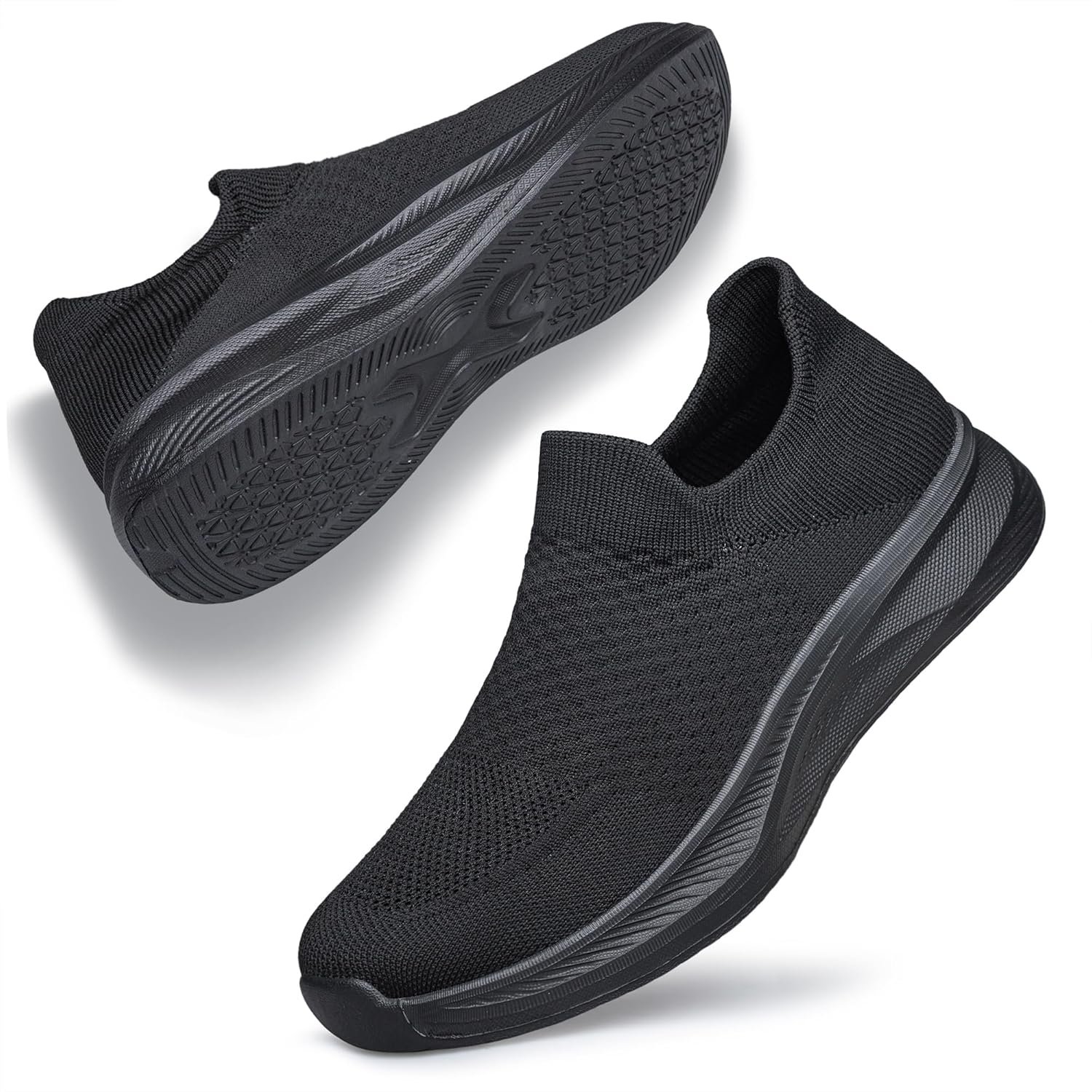 Womens Walking Shoes Slip on Tennis Shoes Non Slip Breathable Athletic Gym Workout Cross Training Sneakers