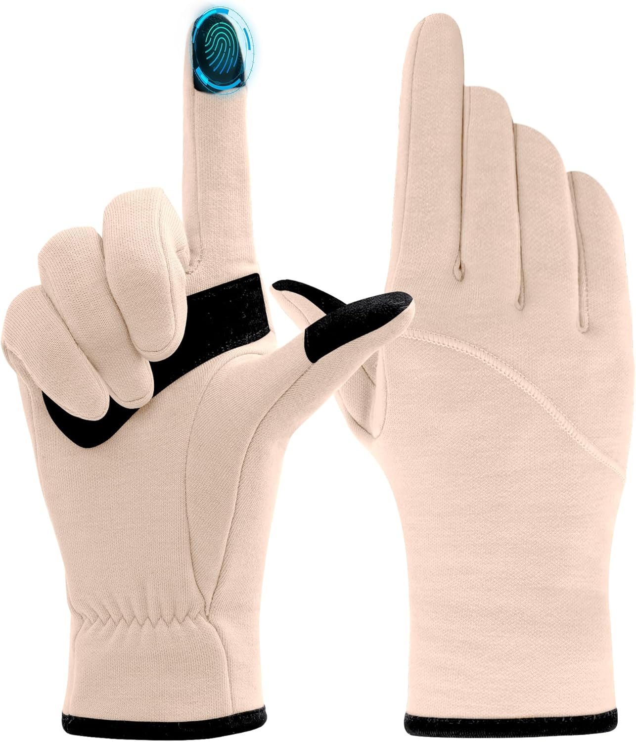 Thin Running Gloves Women 100% Silk Lined Cooling Touchscreen Fingers Texting Driving Dog Walking Gifts for Ladies
