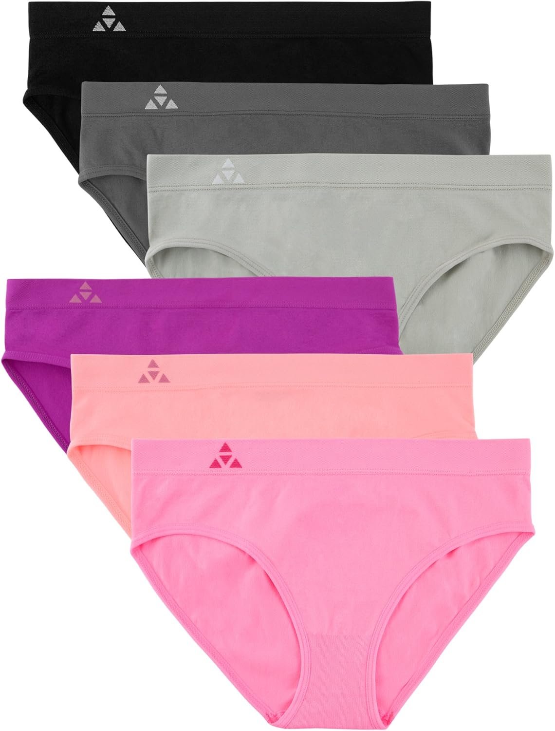 Balanced Tech Moisture Wicking Underwear for Women, Seamless Workout Hipster Brief Bikini Panties