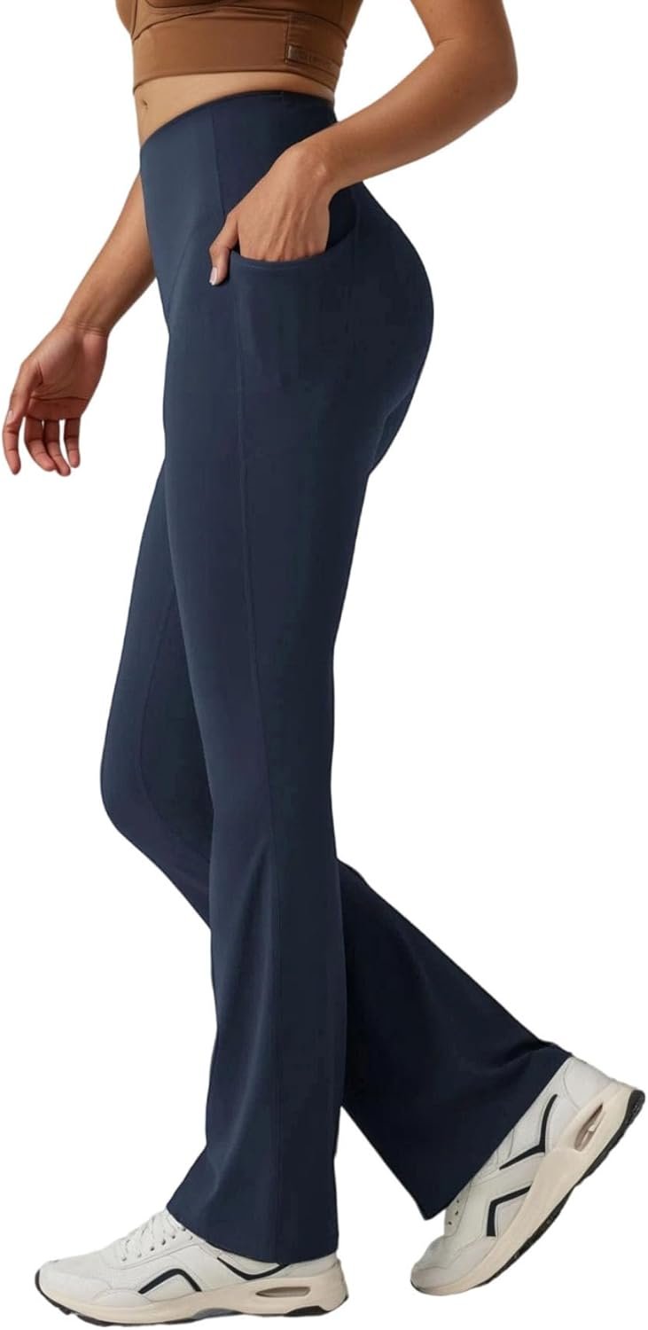 TOPYOGAS Women’s Bootcut Yoga Pants High Waist Tummy Control Flare Leggings Workout Bottoms with Pockets