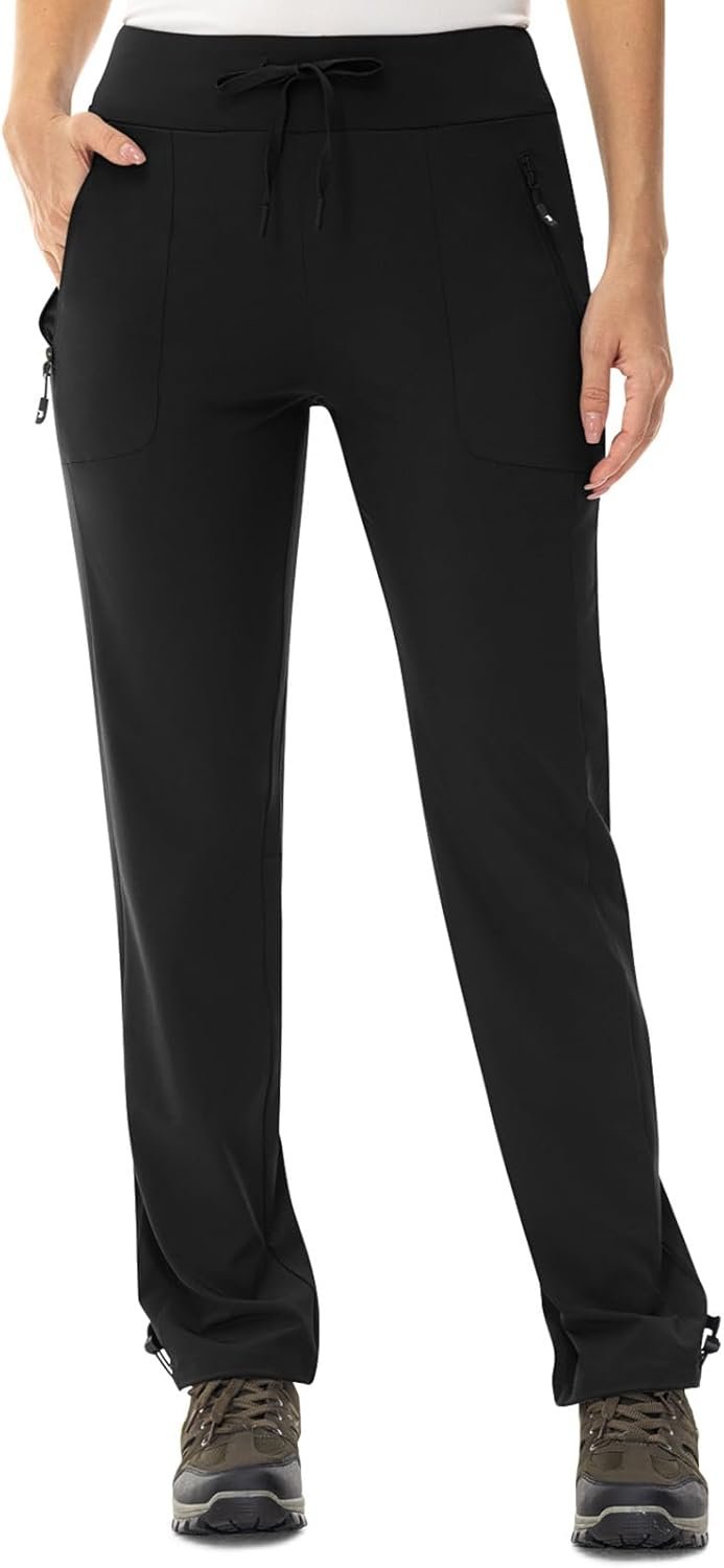 TBMPOY Women’s Hiking Pants Lightweight Water Resistant Travel Casual Stretch Quick Dry Work Outdoor Zipper Pockets
