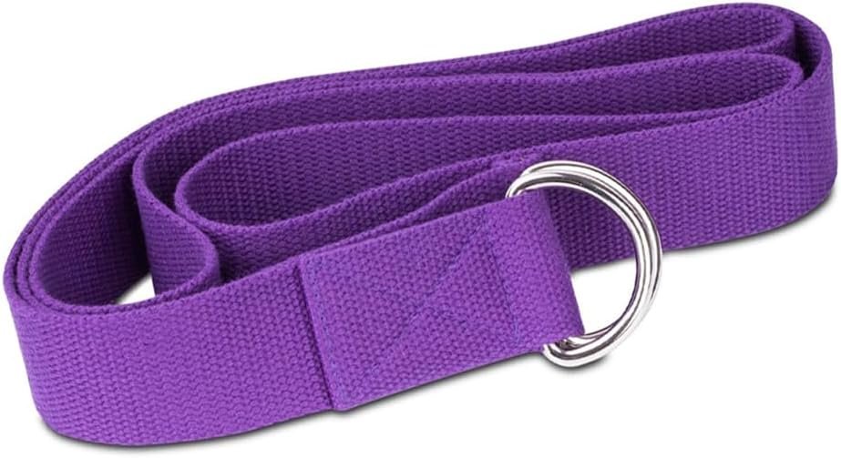 6.0ft Yoga Stretching Belt – Extra-Long Fitness Stretch Band for Yoga, Pilates – Durable High-Density Webbing Exercise Strap