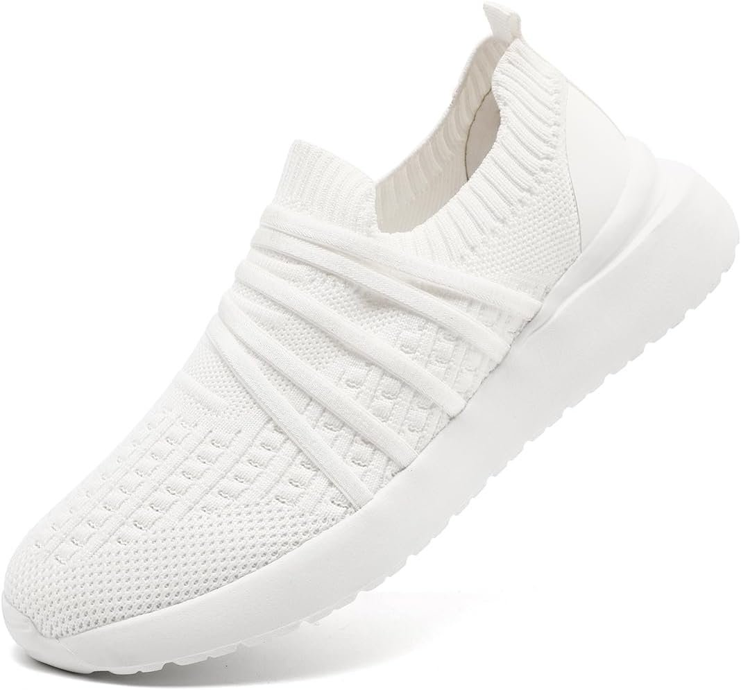 Women Walking Shoes Lightweight Breathable Comfortable Sneakers Non Slip Athletic Shoes Cushioned Running Slip Resistant Casual Fitness