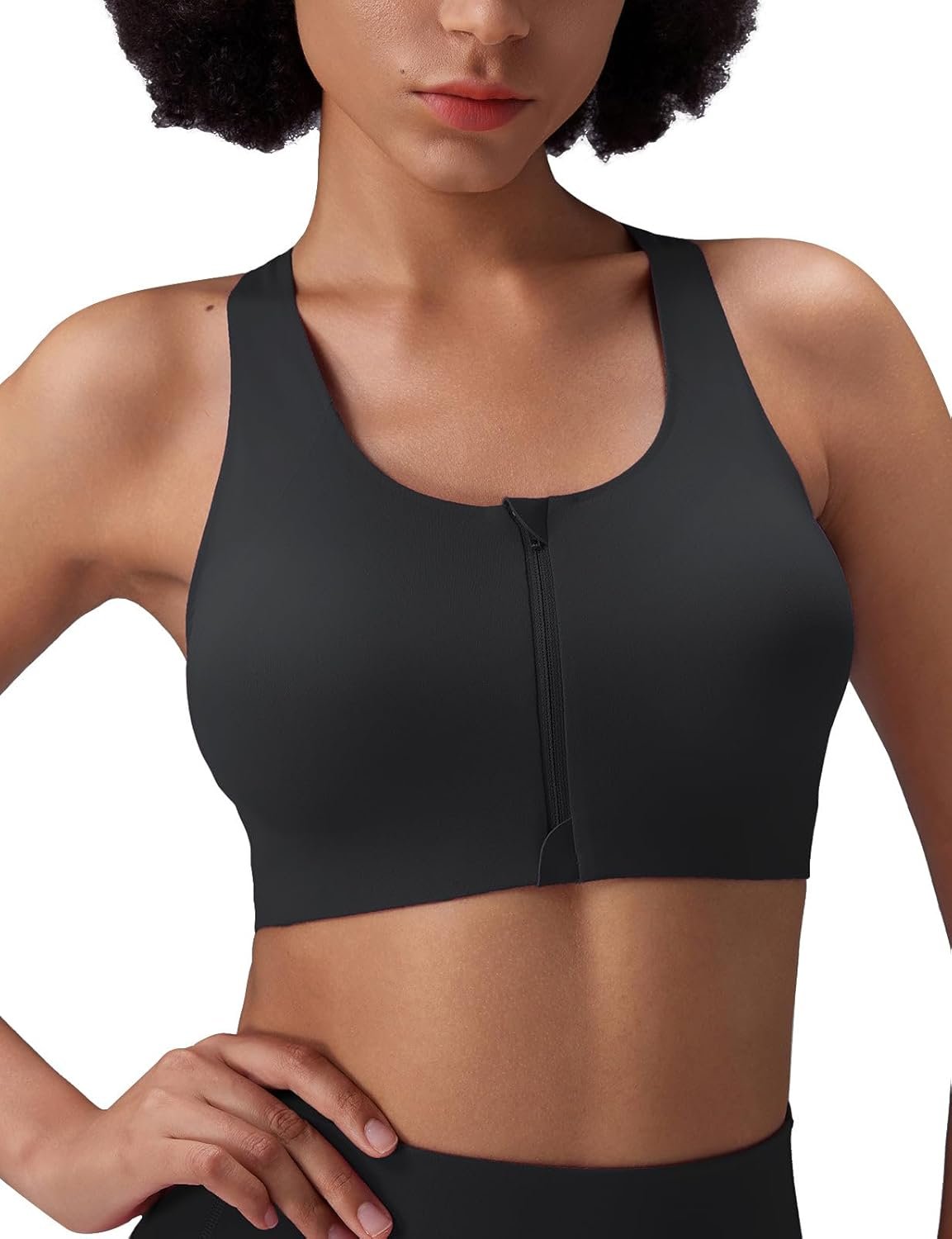 baleaf Sweatleaf Adjustable Sports Bras for Women, Padded Racerback Yoga Bra, High Impact Molded Cup Workout Bra