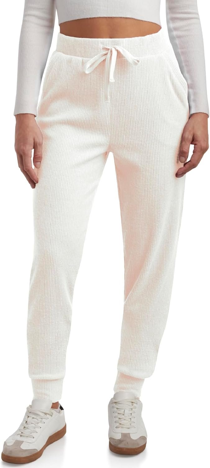 Spyder Womens Sweatpants – Soft Brushed Fleece High Waisted Performance Womens Joggers with Pockets Drawstring & Cuffed Legs