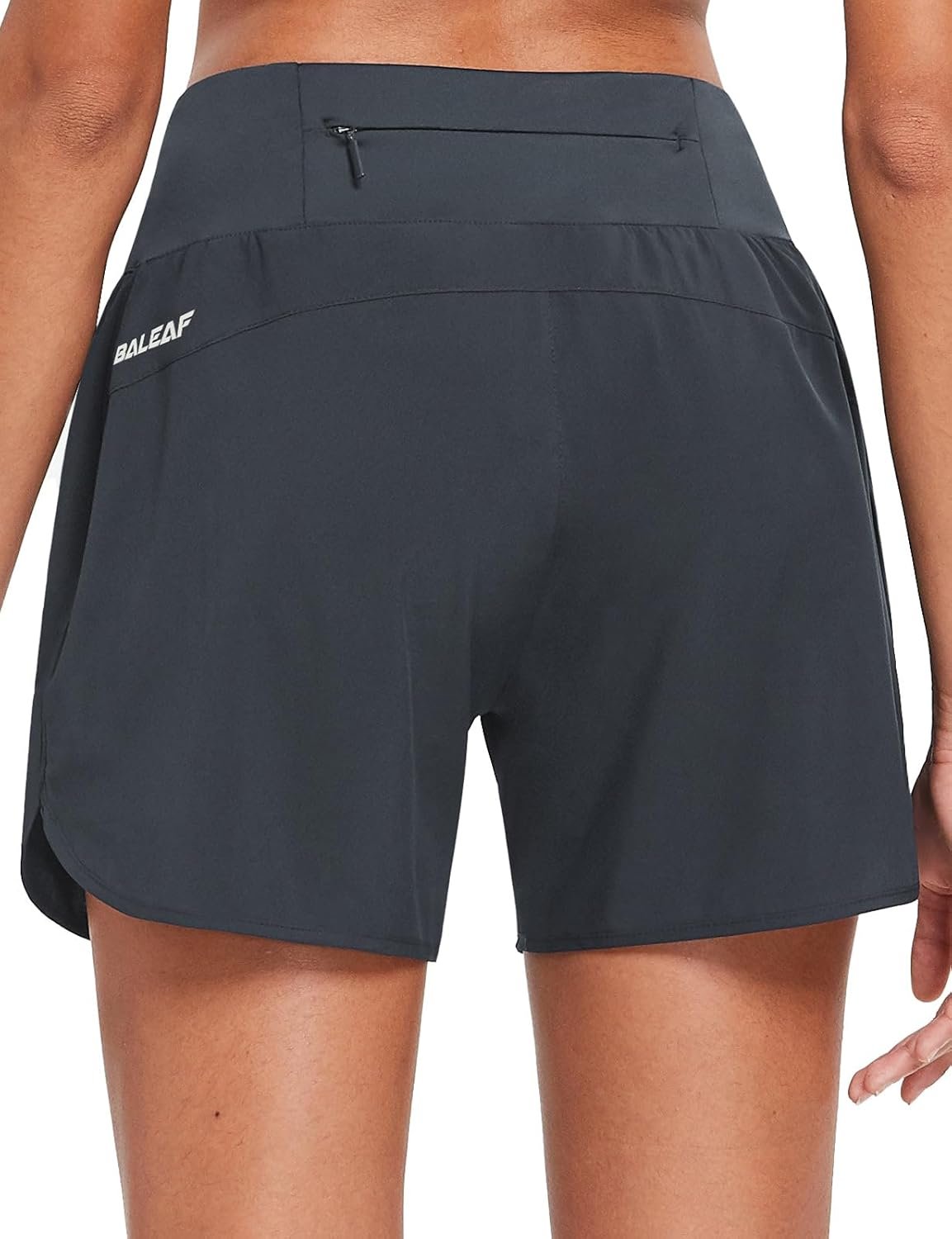 baleaf Women’s 5″ Workout Shorts Gym Running Shorts Athletic with Liner High Waistband Quick Dry Sports Zipper Pockets