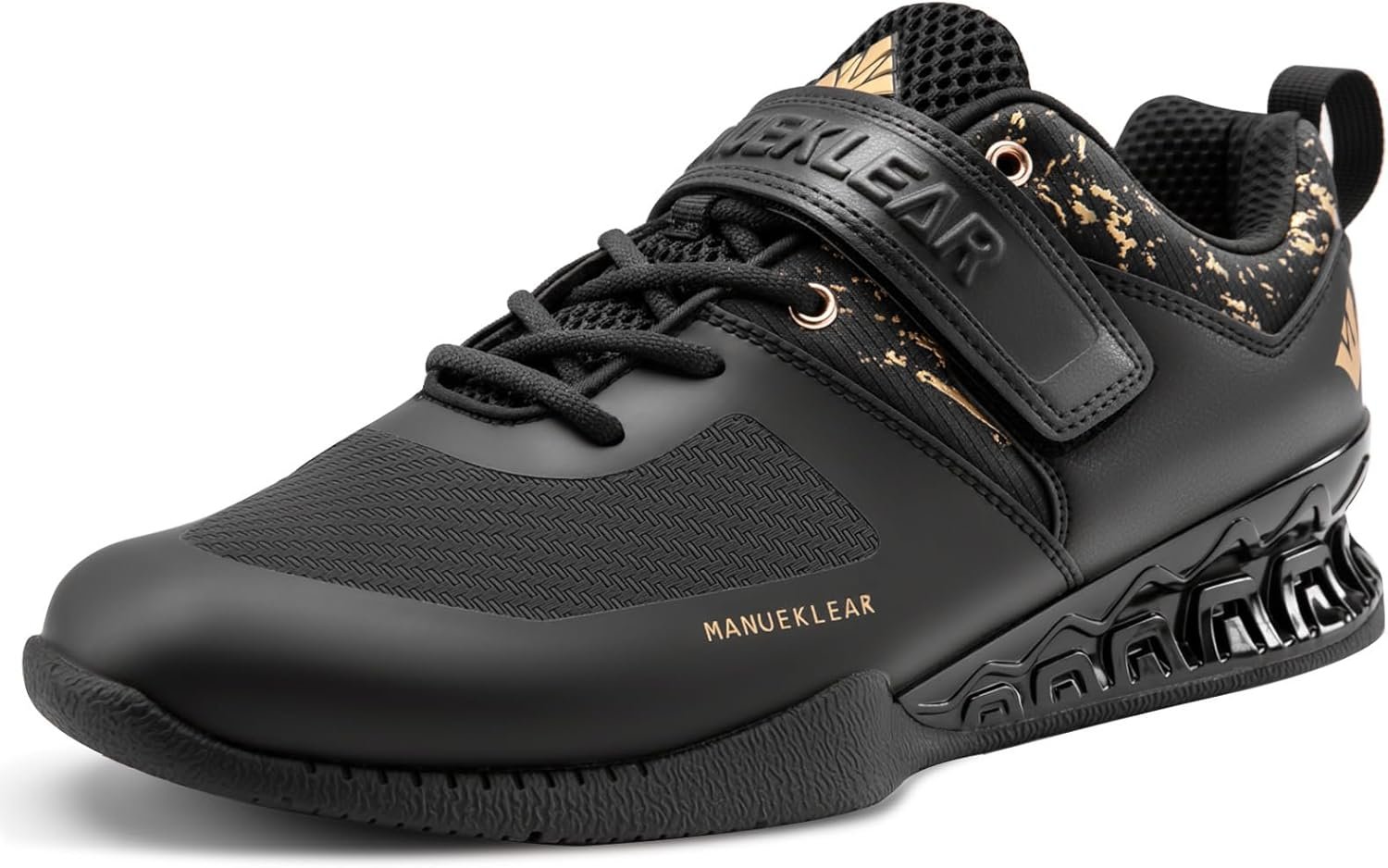 MANUEKLEAR Deadlift Shoes, Strong Anti-Slip Lifting Shoes for Men, Professional Training Weightlifting Shoes for Men and Women, Squat Shoes for Powerlifting with Rubber Non-Slip Sole