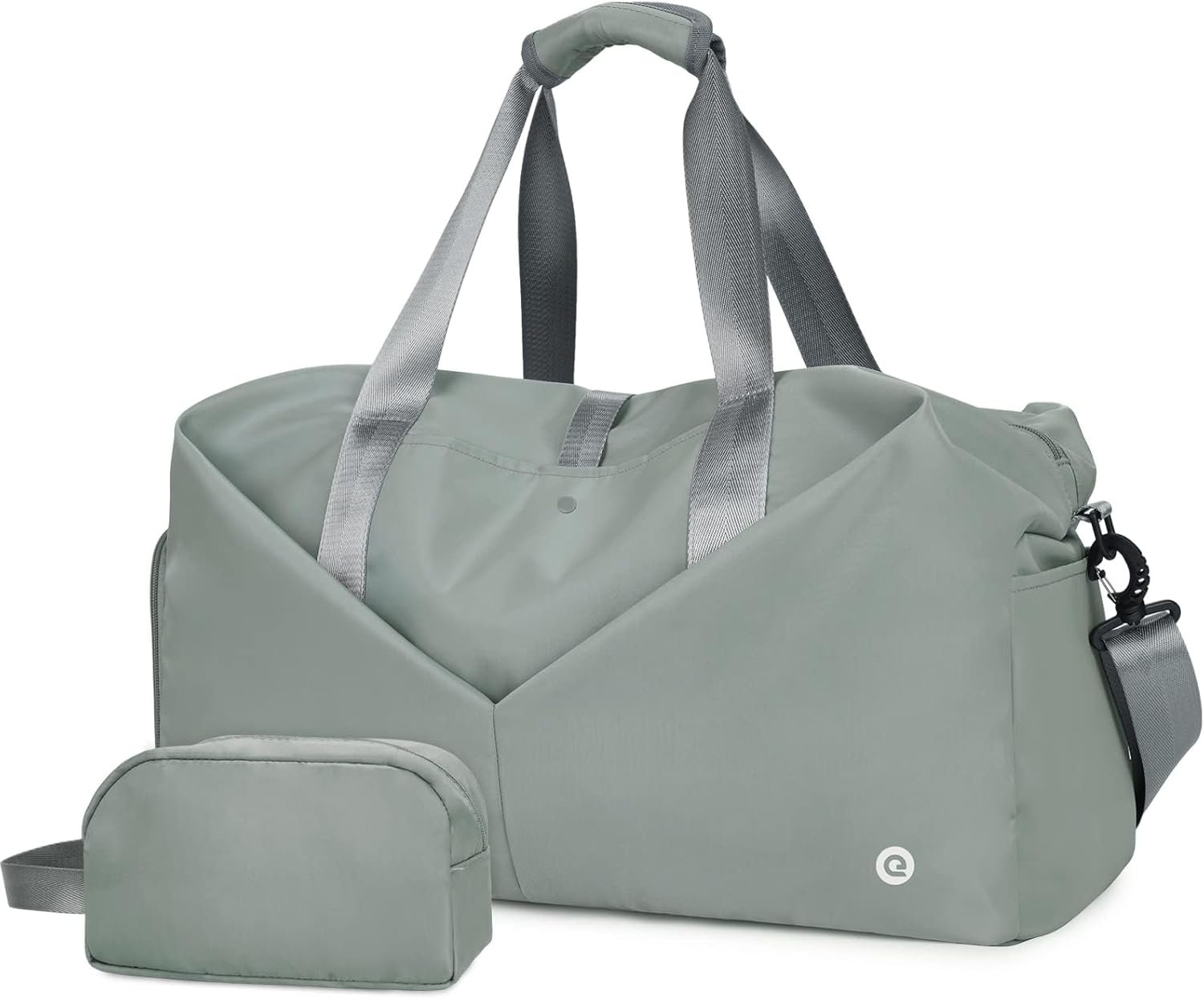 Ceneda 20″ Gym Bag for Women with Wet Pocket & Shoe Compartment, Lightweight Duffel Waterproof Carry On Duffle for Travel, Yoga, Overnight (Dark Grey)