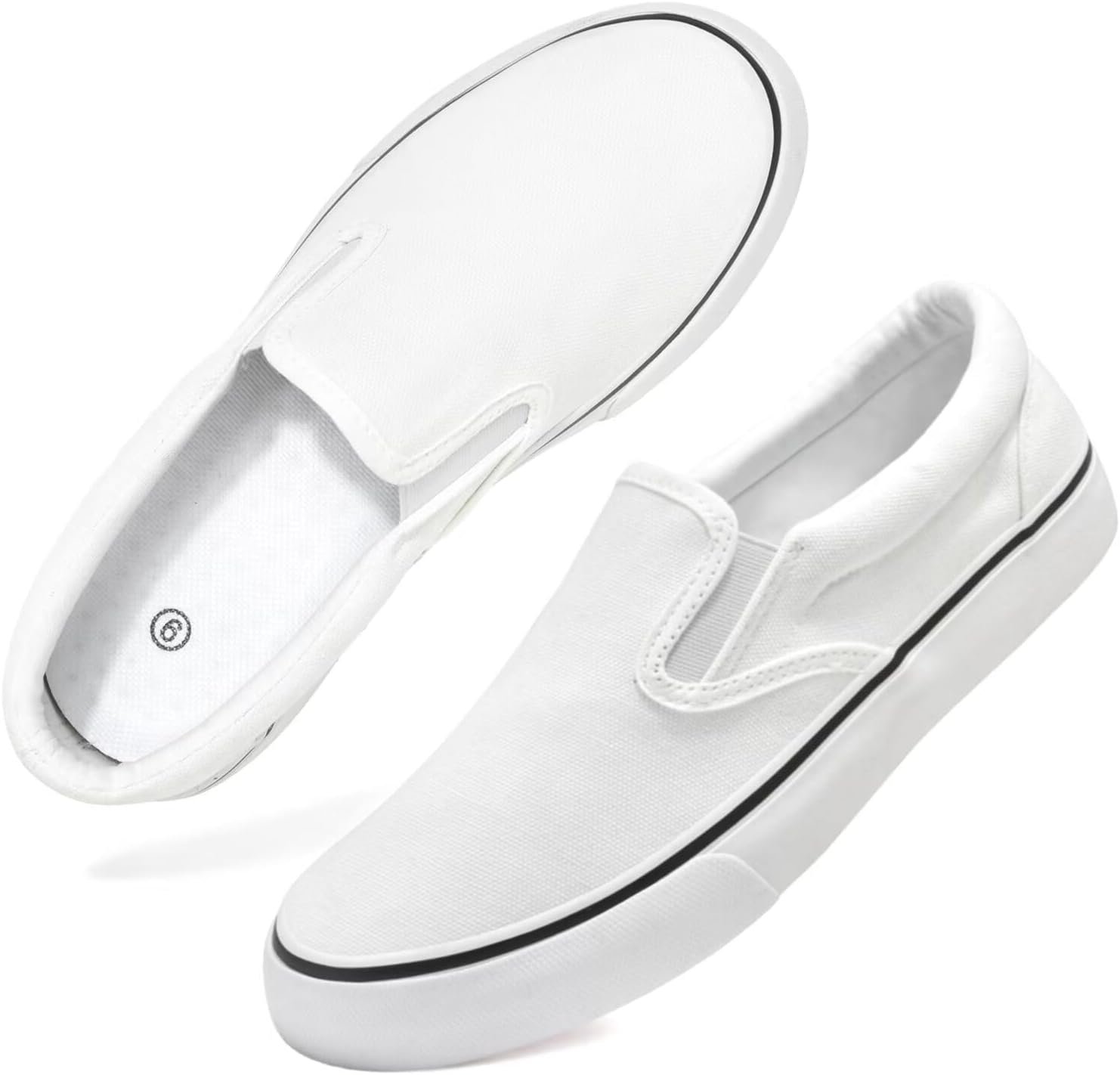 Women’s Slip on Canvas Shoes Classic Casual Sneaker, Fashion Sneakers for Walking No Lace Travel