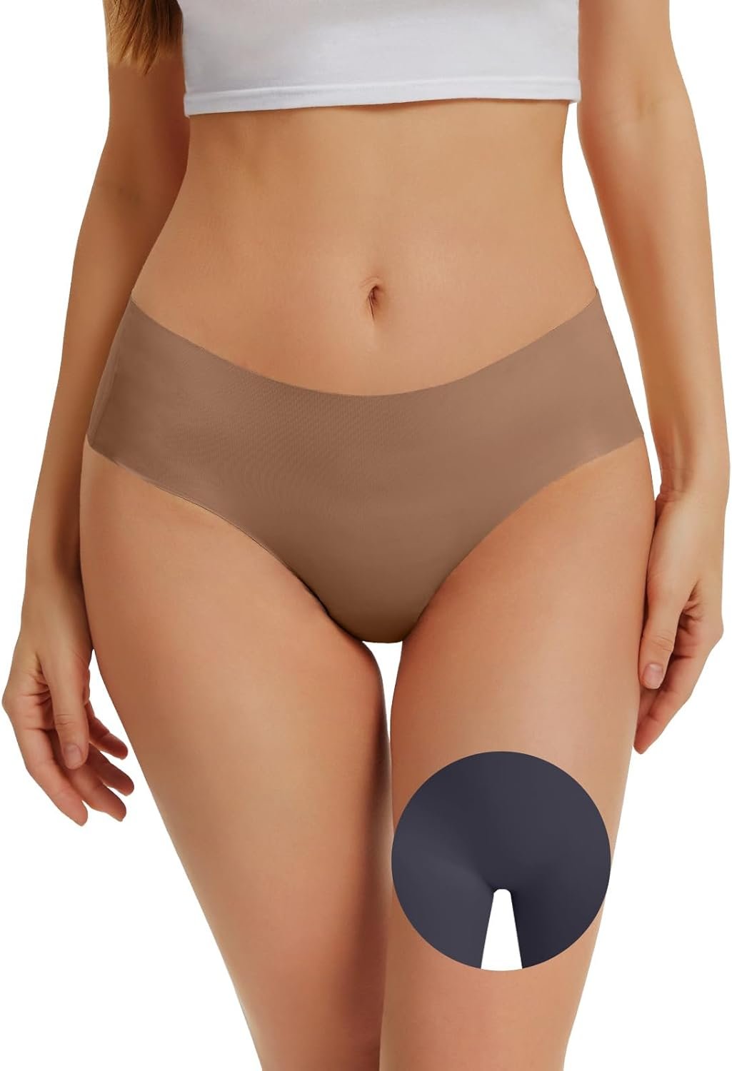 OVRUNS Camel Toe Proof Underwear for Women Cameltoe Concealer Underwear Seamless No Show Panty Liners Workout Panties