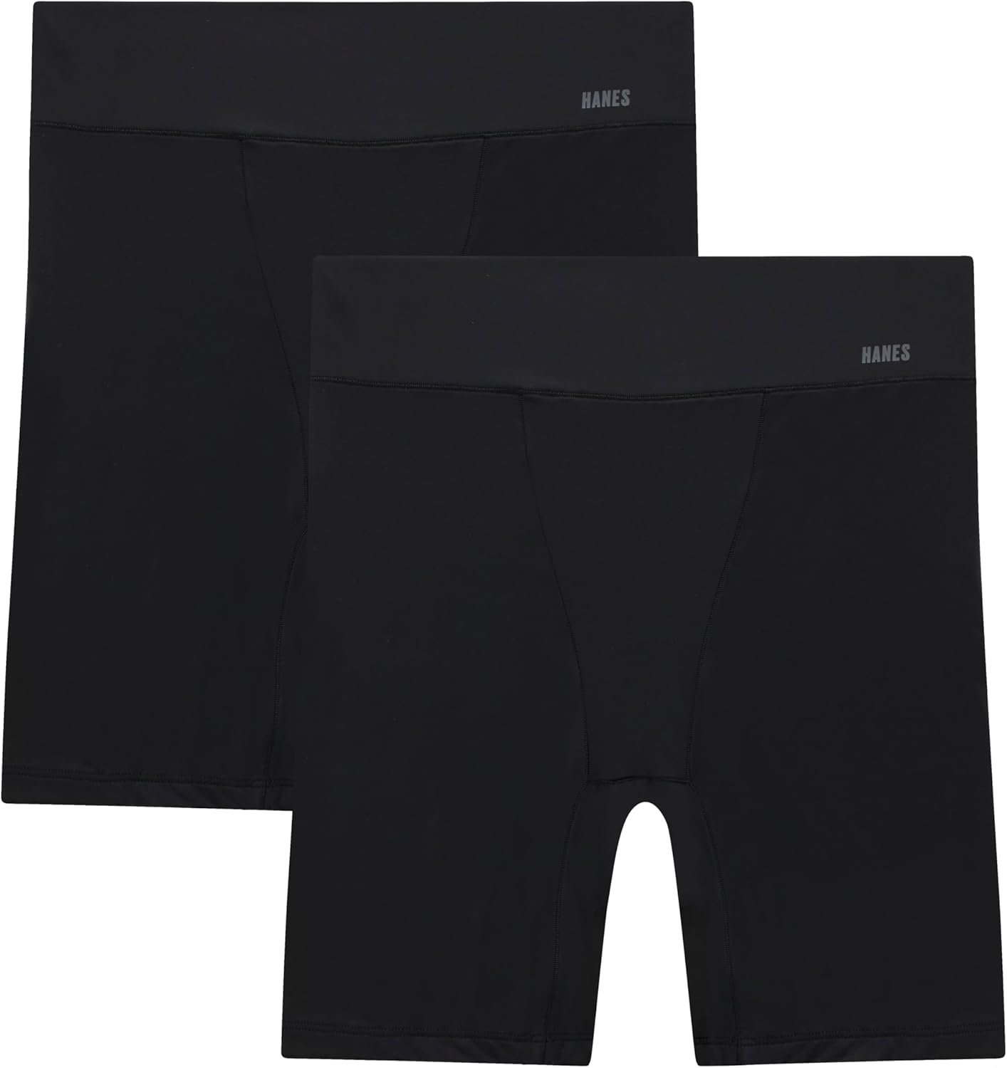 Hanes Women’s Moves Underwear, Anti-chafe Slip Shorts, Microfiber Slip Shorts for Women, 2-pack