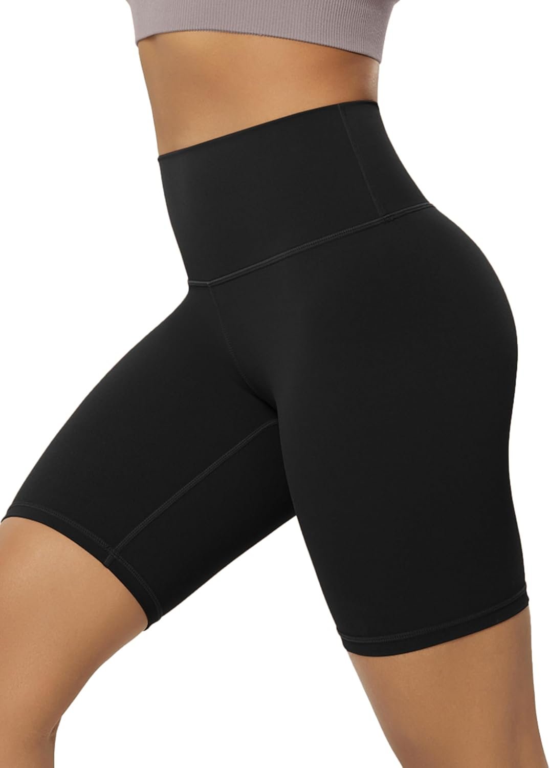 ODODOS Tummy Control Compression Shorts for Women, 4″ / 6″ / 8″ / 10″ High Waist Workout Biker Shorts with Inner Pocket