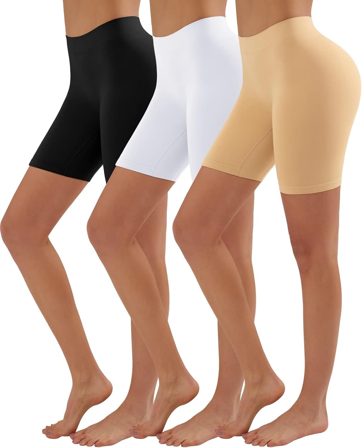 YADIFEN Slip Shorts for Under Dresses Women Seamless Anti Chafing Underwear Shaping Boyshort Smooth Thigh Biker Short Panties
