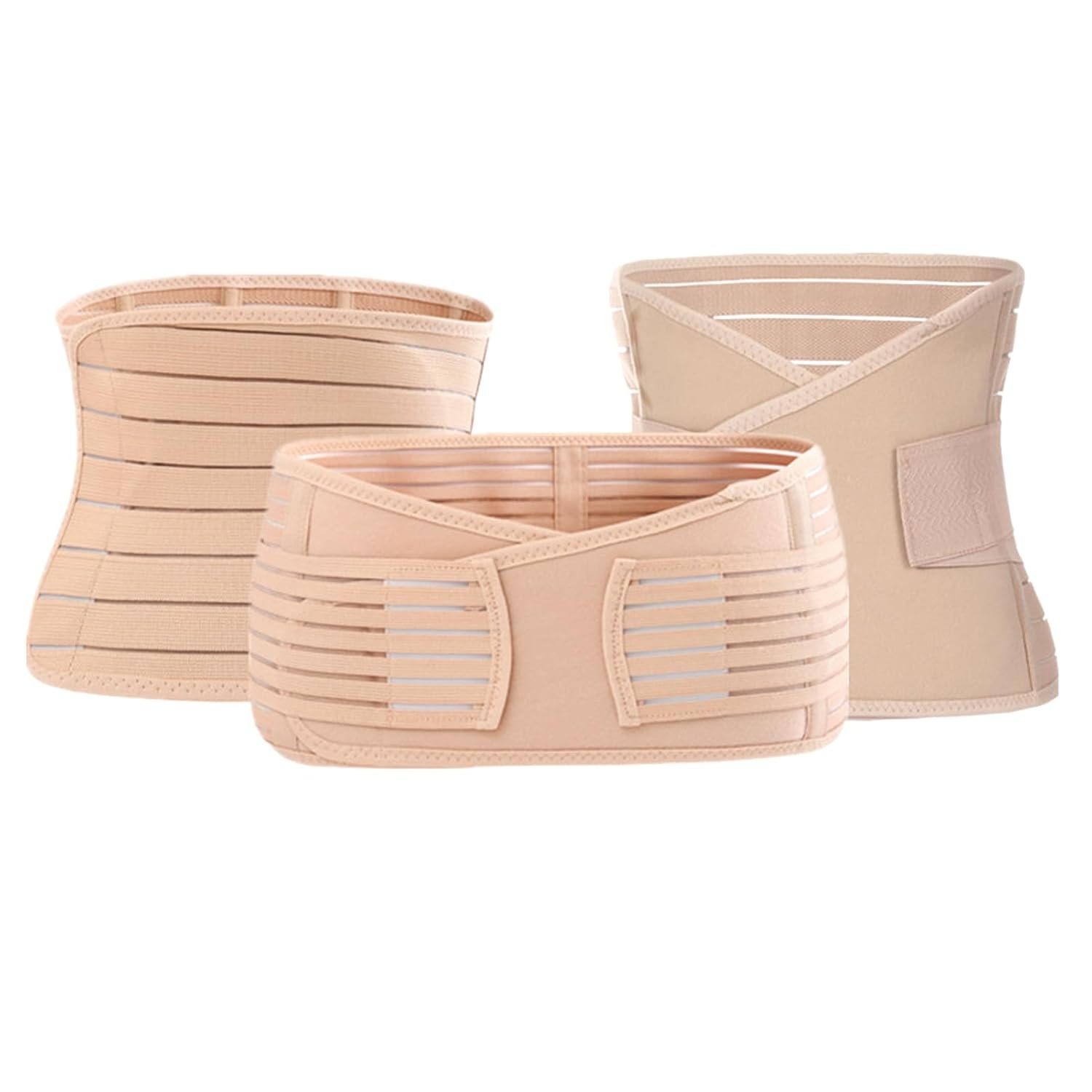 Saycker 3 in 1 Postpartum Belly Support Recovery Belly/Waist/Pelvis Belt,Breathable Elastic Adjustable Pregnancy Belly Wrap Abdominal Binder,Suitable for Waist Circumference 75-95cm
