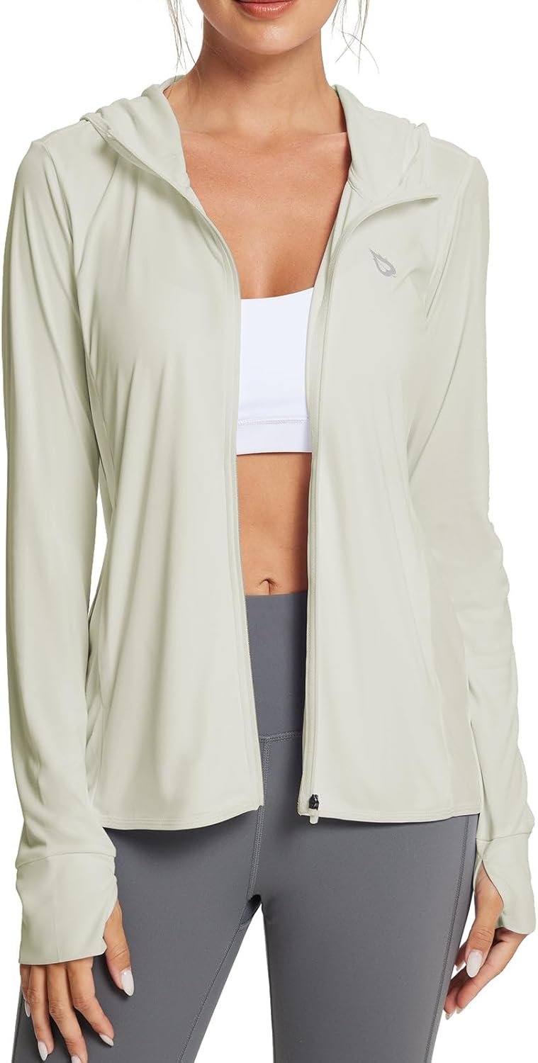 baleaf Women’s Sun Protection Jacket Hoodie Clothing Lightweight Long Sleeve Sun Cover Up Shirt
