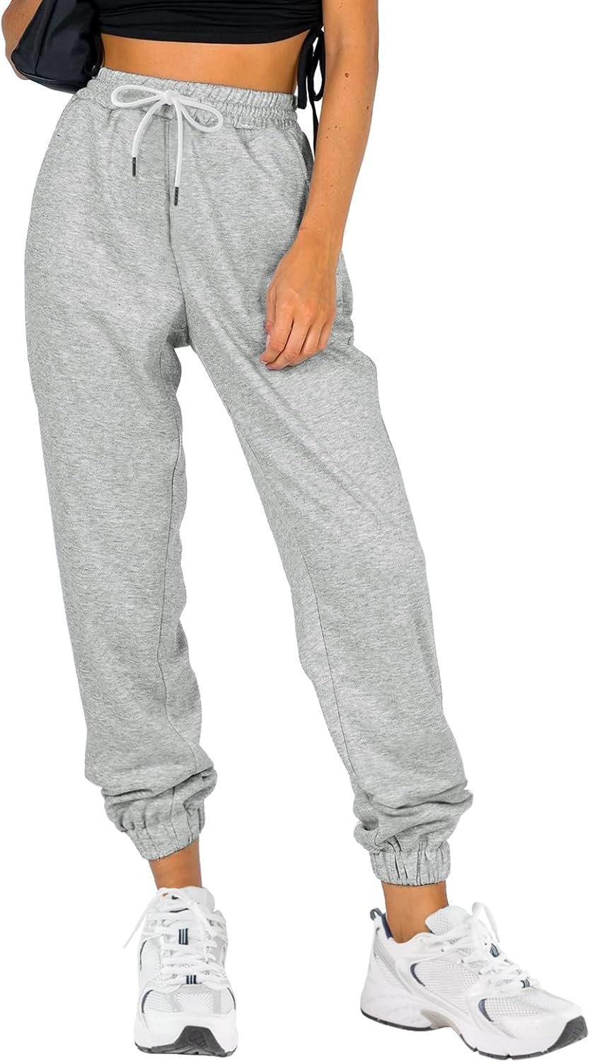 ATHMILE Sweatpants Women Fall Fashion 2026 Baggy Joggers Workout Lounge Lightweight Comfy High Waisted Athletic Sweat Pants