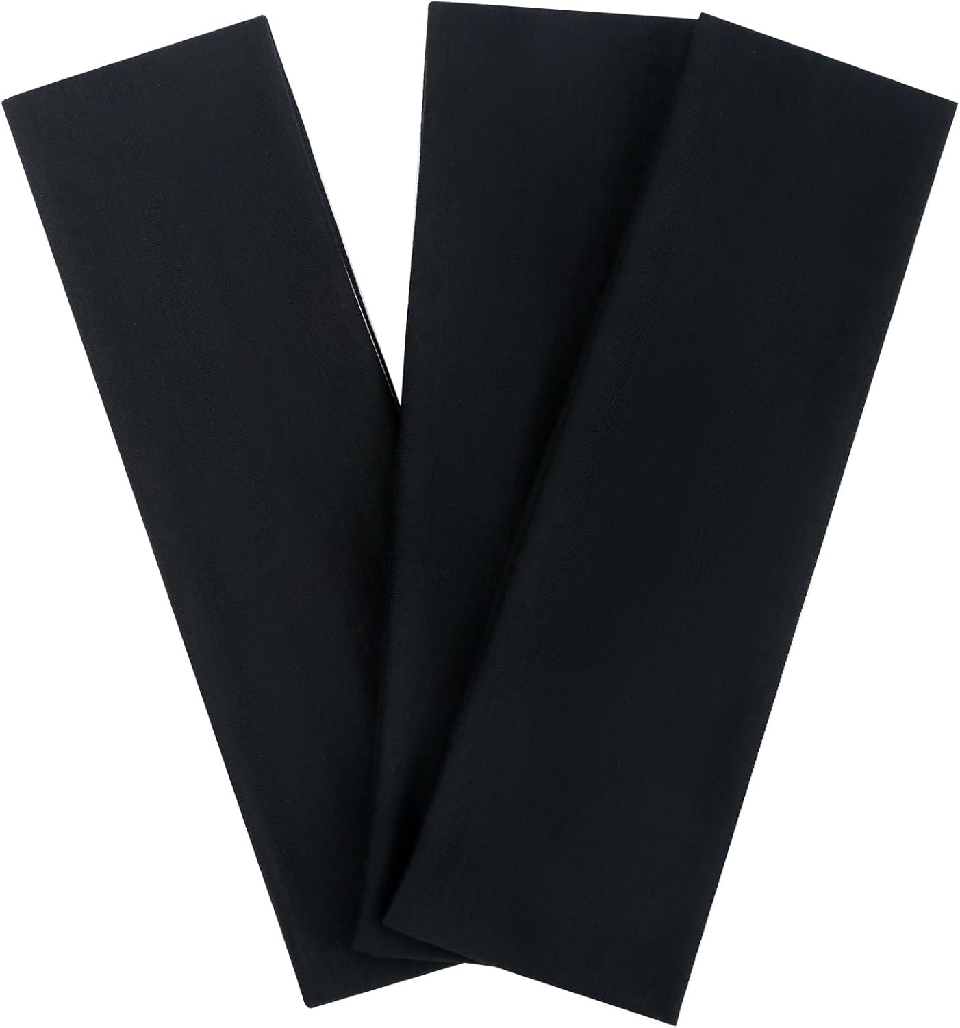 3Pcs Black Headbands for Women Non Slip, Head Bands for Women’s Hair. Soft Cotton Cloth Stretchy Thick Headbands for Running and Exercise