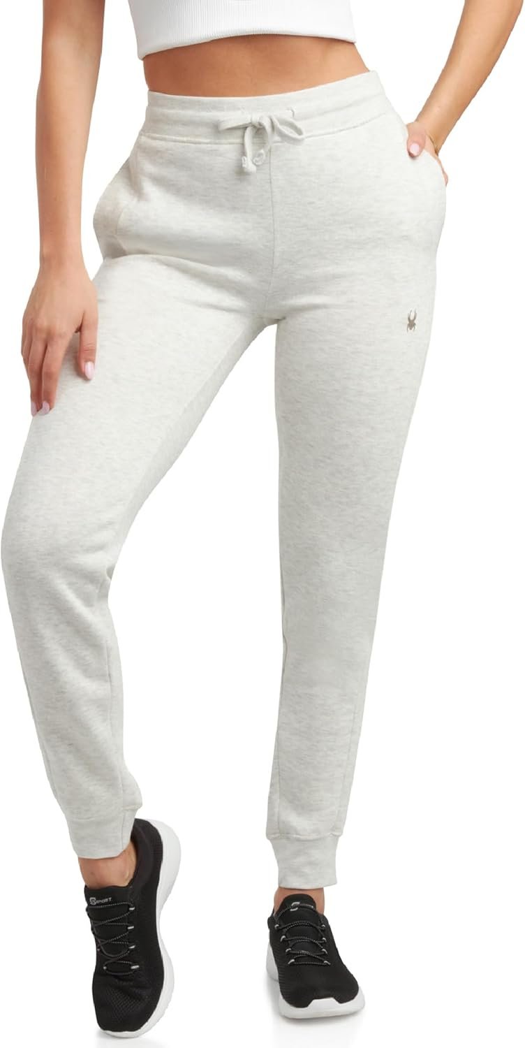 Spyder Womens Jogger Pants – Slim Fit Athletic Sweatpants Women – High Waisted Soft Brushed Fleece Joggers for Women
