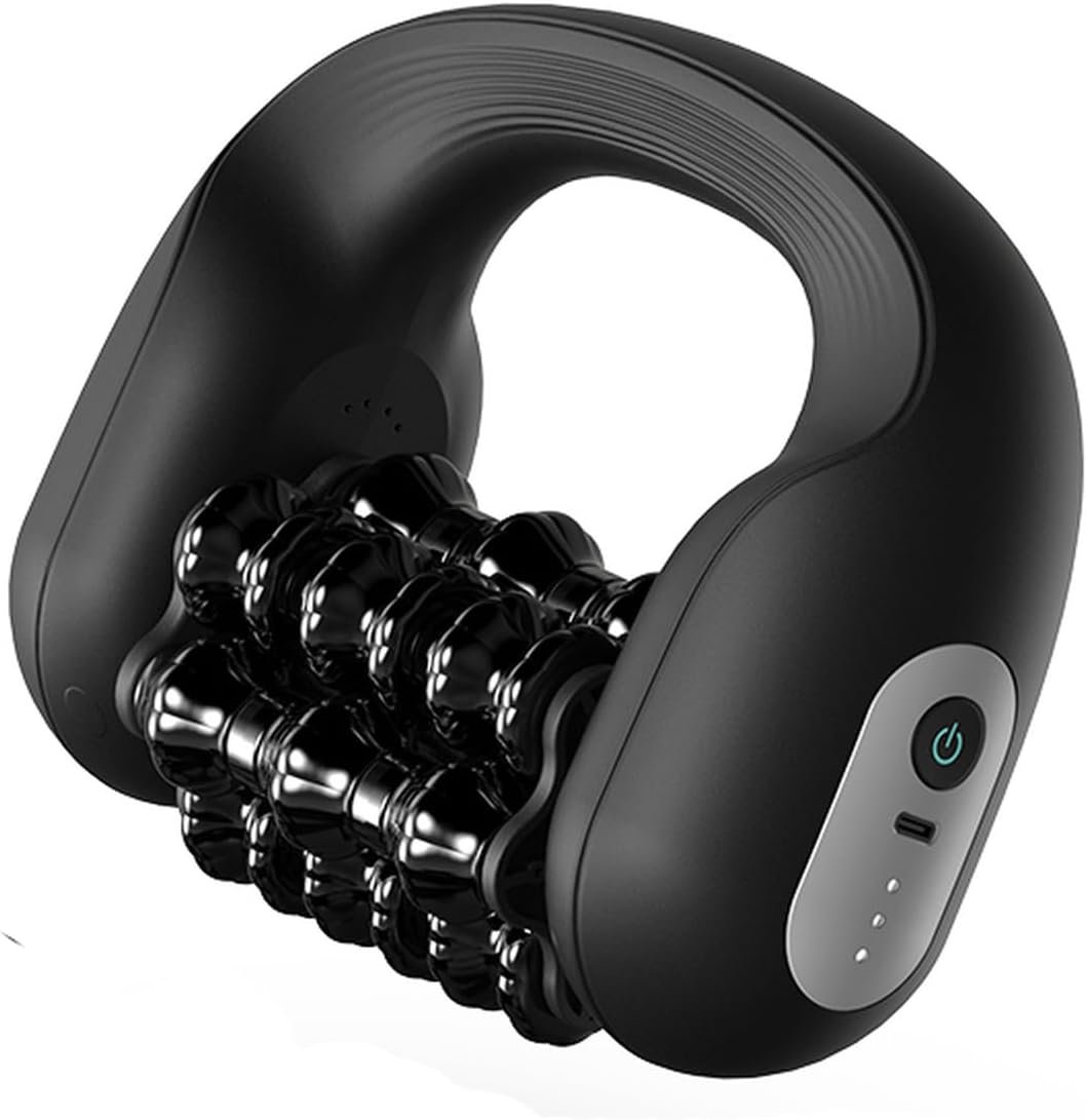 Electric Muscle Roller for Post-Workout Recovery, Deep Rolling Massager for Legs, Calves, Back & Neck, Handheld Powered Rolling Tool, Rechargeable, 3 Speed Fitness Recovery